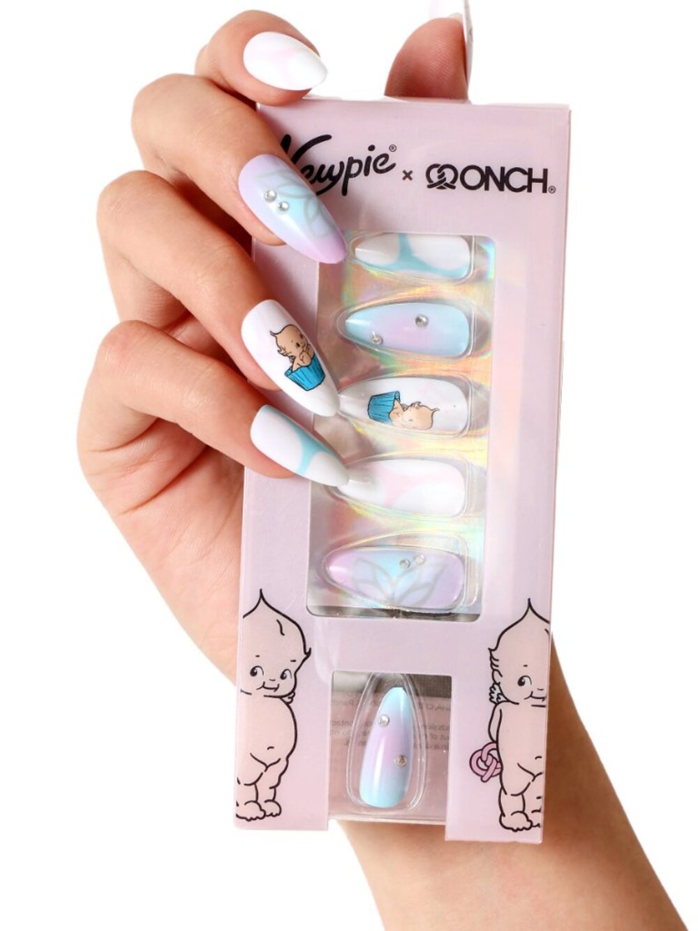 NEVER HAVE I EVER X KEWPIE PRESS ON NAILS